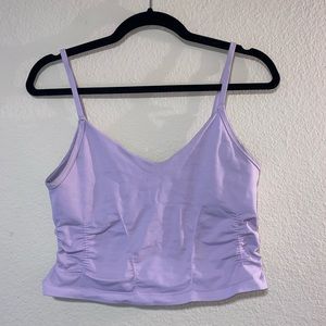 Good Karma Ruched Crop Tank